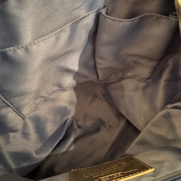 Retired Coach Spring Poppy Daisy Madras Backpack Plaid DayBag Handbag EUC - Picture 7 of 7